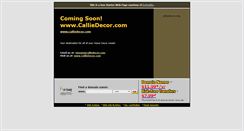Desktop Screenshot of calliedecor.com