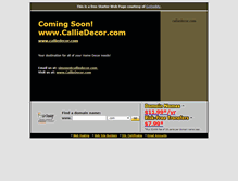 Tablet Screenshot of calliedecor.com